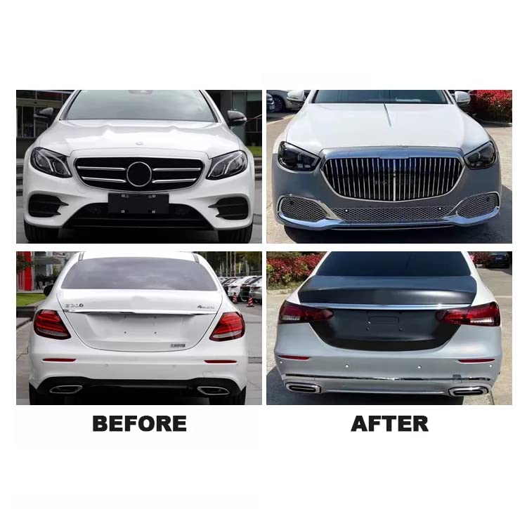 Car Craft Upgraded Maybach Body Kit Compatible With Mercedes E Class W213 2016-2020 Old Shape Upgrade To 2021 Facelift E Class Maybach Body Kit W213 With Complete Kit 1:1