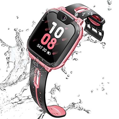 IMOO Watch Phone Z1 Kids Smart Watch, 4G Kids Smartwatch Phone with Long-Lasting Video & Phone Call, Kids GPS Watch with Real-time Locating & IPX8 Water-Resistance (Pink)