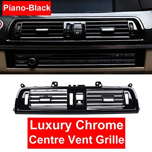 Car Craft 5 Series Ac Vent Compatible With Bmw 5 Series Ac Vent 5 Series F10 2010-2017 6 Series F12 2011-2016 Chrome Centre