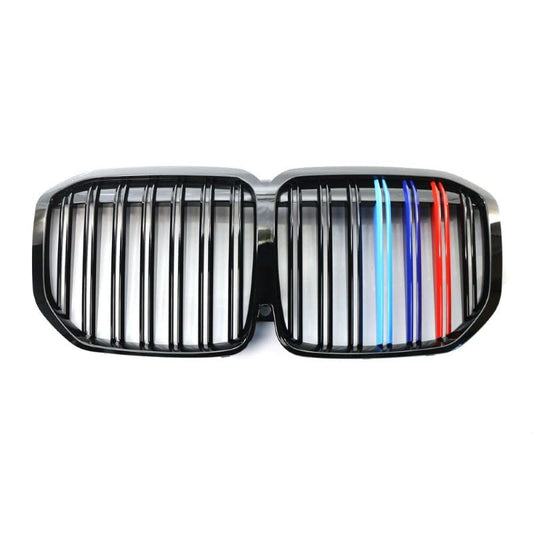 Car Craft Front Bumper Grill Compatible With Bmw X7 G07 2019-2022 Front Bumper Grill Carbon Fiber Look M Colour