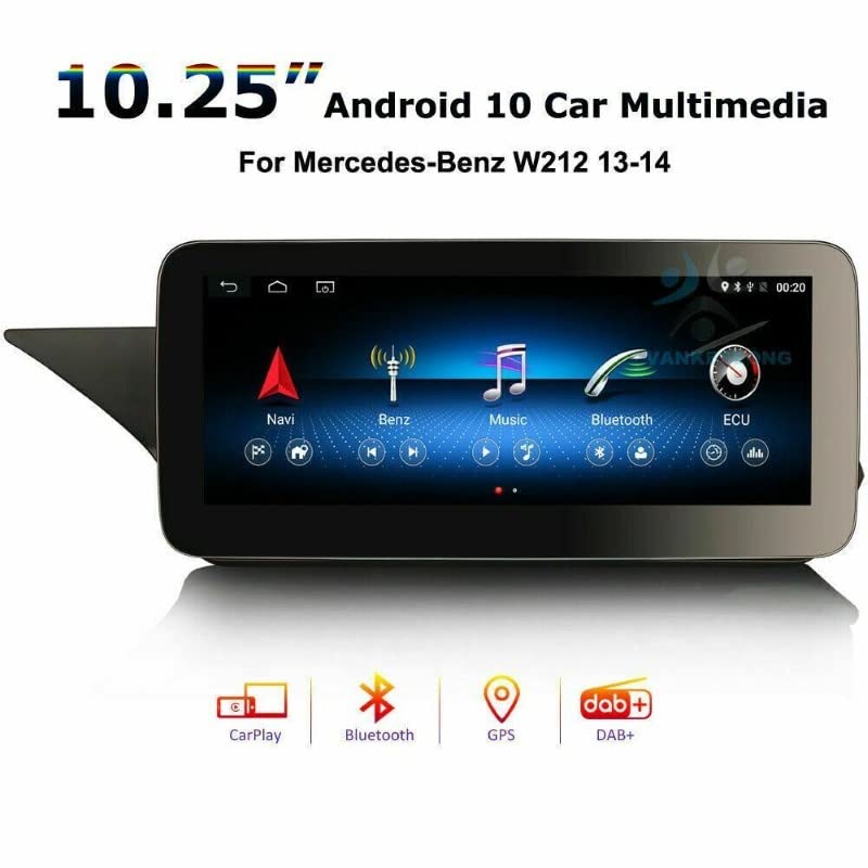 Car Craft E Class Android Player DVD Compatible with Mercedes E Class Android Player DVD E Class W212 2014-2016 8 Core 4+64gb with 4g Ngt4.5 10.25inch