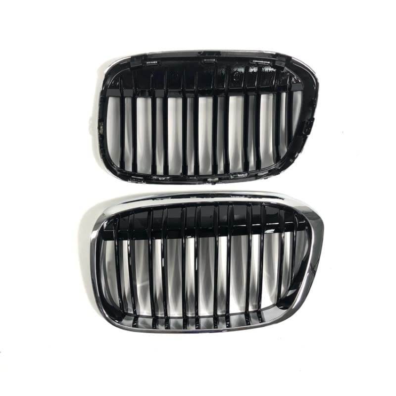 Car Craft Front Bumper Grill Compatible With Bmw X1 F48 2016-2022 Front Bumper Grill Chrome And Black