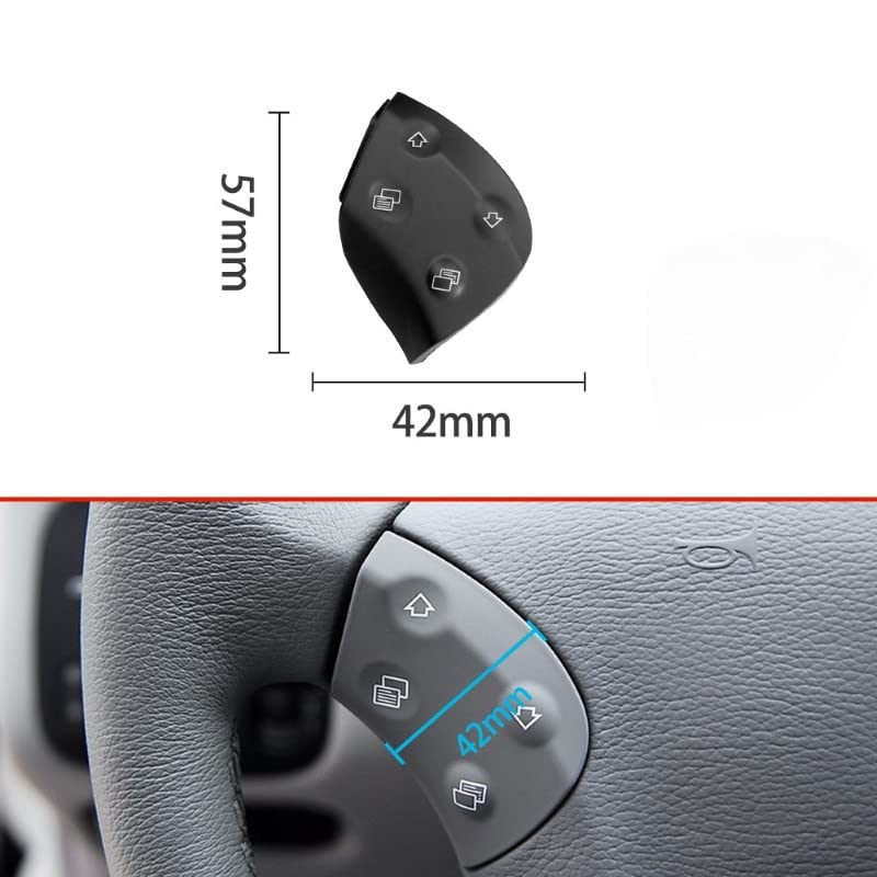 Car Craft C Class Steering Button Compatible With Mercedes C Class Steering Button C Class W203 2000-2007 Black