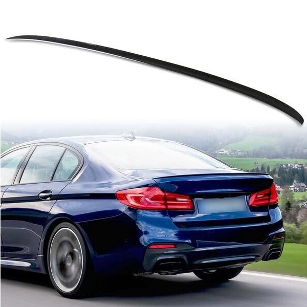 Car Craft 5 Series Spoiler Trunk Spoiler Compatible with BMW 5 Series Spoiler Trunk Spoiler 5 Series G30 2017-2022 P Glossy Black