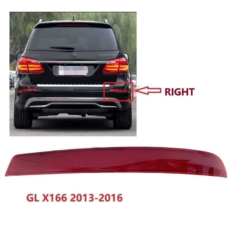 Car Craft Rear Bumper Reflector Compatible With Mercedes Gl W166 2012-2016 Rear Bumper Reflector Right 1668200474