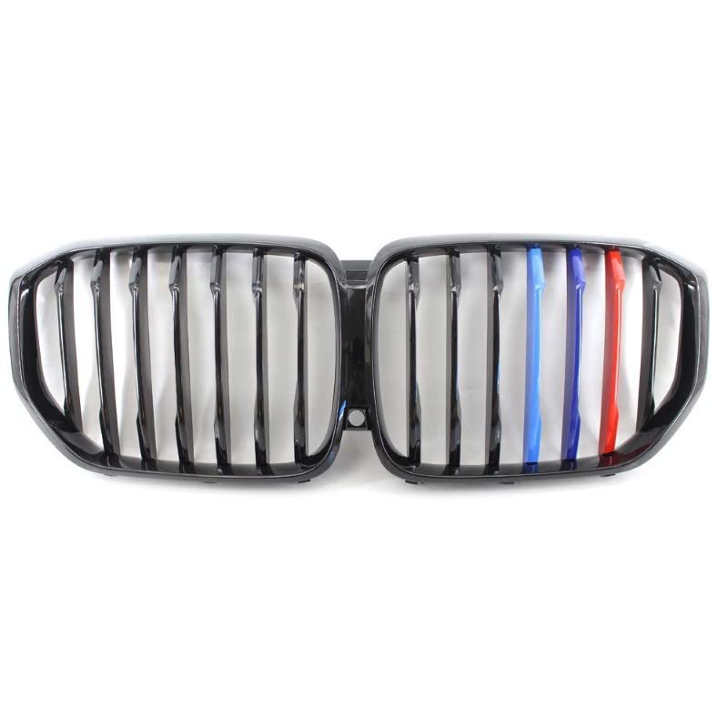 Car Craft Front Bumper Grill Compatible With Bmw X5 G05 2019-2022 Front Bumper Grill Carbon Fiber Look M Colour