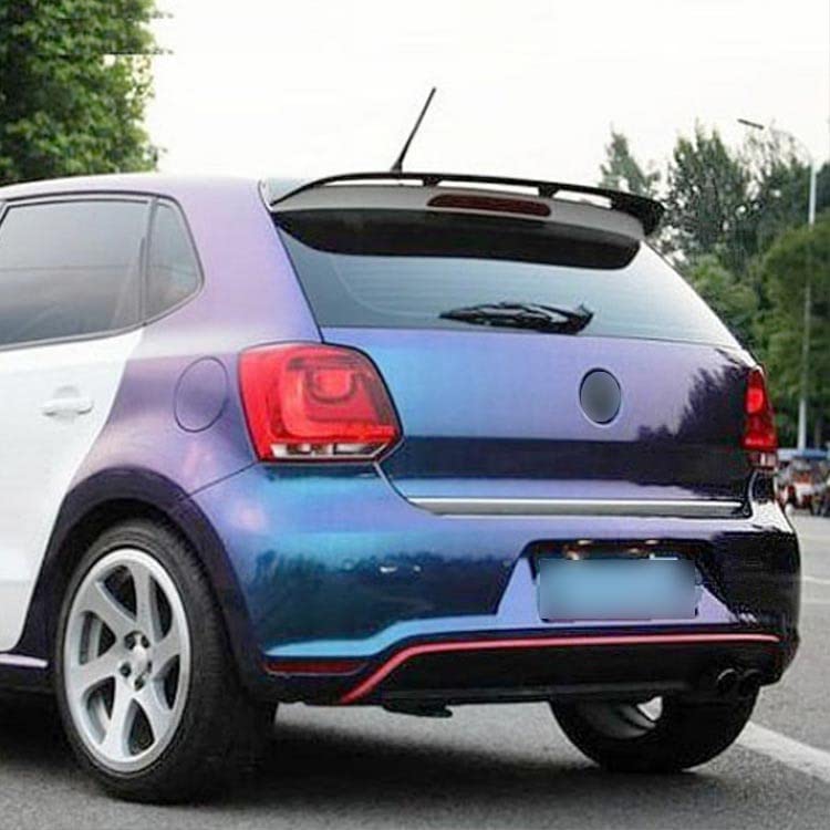 Car Craft Polo Spoiler Roof Spoiler Compatible with Volkswagen Polo Spoiler Roof Spoiler Polo 2010-2021 Glossy Black