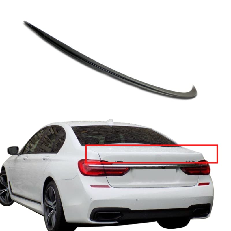 Car Craft 7 Series Spoiler Trunk Spoiler Compatible with BMW 7 Series Spoiler Trunk Spoiler 7 Series G12 2016-2022 Glossy Black