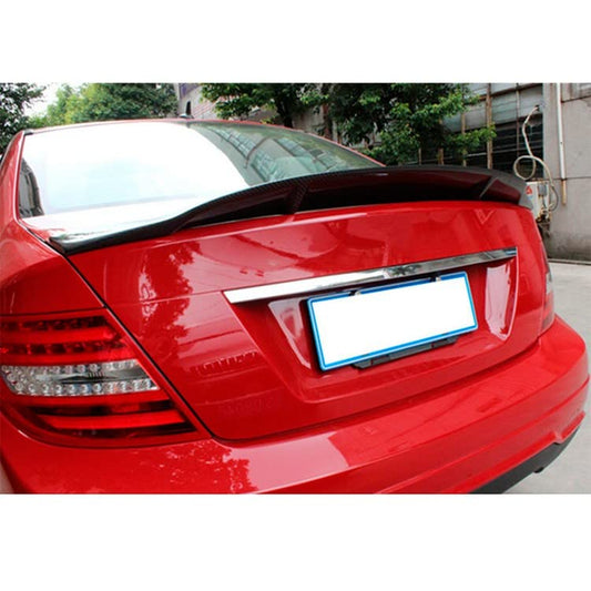 Car Craft C Class Spoiler Trunk Spoiler Compatible with Mercedes C Class Spoiler Trunk Spoiler C Class W204 2007-2014 R Glossy Black -graphql