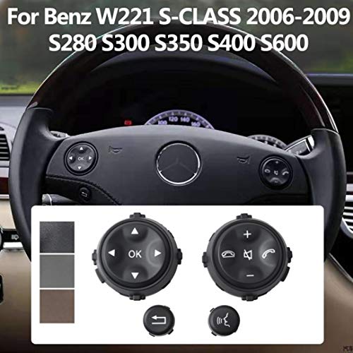 Car Craft S Class Steering Wheel Button Compatible With Mercedes S Class Steering Wheel Button S Class W221 2006-2009 Black