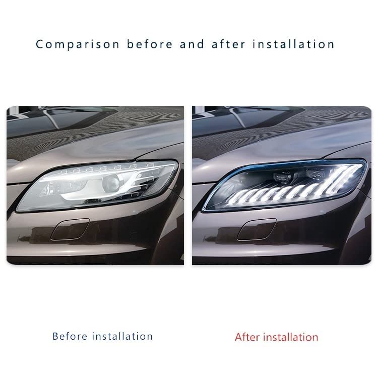 Car Craft Q7 Upgraded Led Matrix Headlight Led Headlamp Compatible With Audi Q7 Upgraded Led Matrix Headlight Led Headlamp Q7 2010-2016 Q7 Headlight 2010 R Q7 Headlight 2010 R