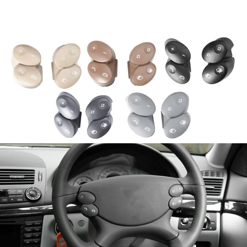 Car Craft E Class Steering Button Compatible With Mercedes E Class Steering Button E Class W211 2006-2009 Cls W218 Black