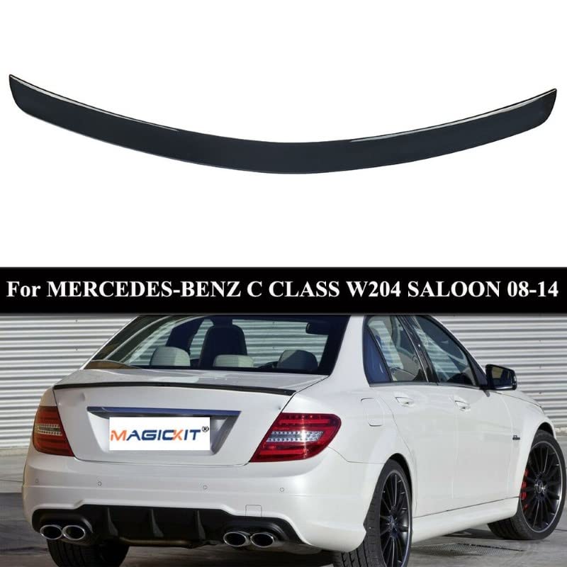 Car Craft Glc Coupe Spoiler Trunk Spoiler Compatible with Mercedes Glc Coupe Spoiler Trunk Spoiler Glc Coupe W253 2014-2020 Glossy Black