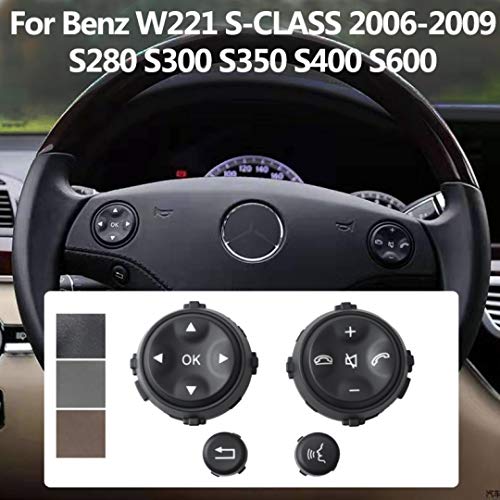 Car Craft S Class Steering Wheel Button Compatible With Mercedes S Class Steering Wheel Button S Class W221 2006-2009 Brown