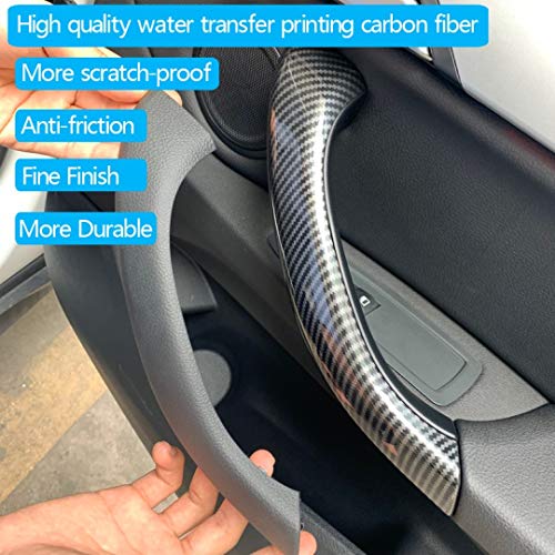 Car Craft X1 Door Handle Compatible with BMW X1 Door Handle X1 F48 2016-2021 Carbon Fiber