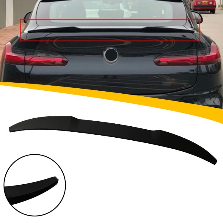 Car Craft X4 Spoiler Trunk Spoiler Compatible with BMW X4 Spoiler Trunk Spoiler X4 G02 2018-2022 Glossy Black