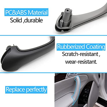 Car Craft C Class Door Handle Compatible with Mercedes C Class Door Handle C Class W203 2000 2007 Gray -graphql