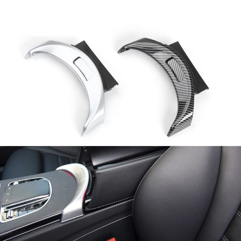 Car Craft C Class Console Armrest Cover Switch Button Compatible With Mercedes C Class Console Armrest Cover Switch Button C Class W205 2015-2020 Glc Class W253 2015-2020 Carbon Fiber