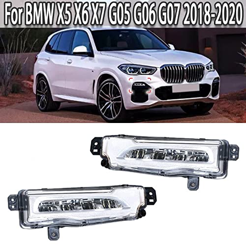 Car Craft Fog Lamp Fog Light Compatible With Bmw X3 G01 2018-2021 X4 G02 2018-2022 X5 G05 2018-2021 G06 2018-2021 G07 2020 Left 63177406365