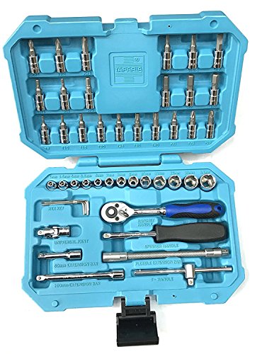 Taparia SA46 Steel Socket Set (Blue, 46-Pieces)