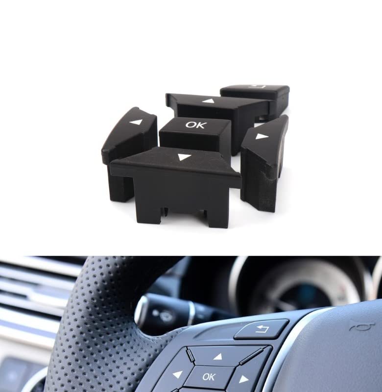 Car Craft Gla Steering Wheel Button Compatible With Mercedes Gla Steering Wheel Button C Class W204 2011-2014 Gla W156 2015-2020 B Class W246 2012-2018 A Class W176 2013-2018 Cls W218 2013-2018 Black