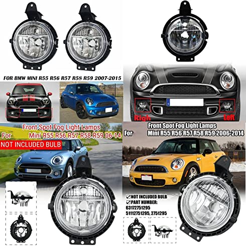 Car Craft Fog Lamp Fog Light Compatible With Mini Cooper F55 F56 F57 F58 Fog Lamp Fog Light Left 63172751295 L