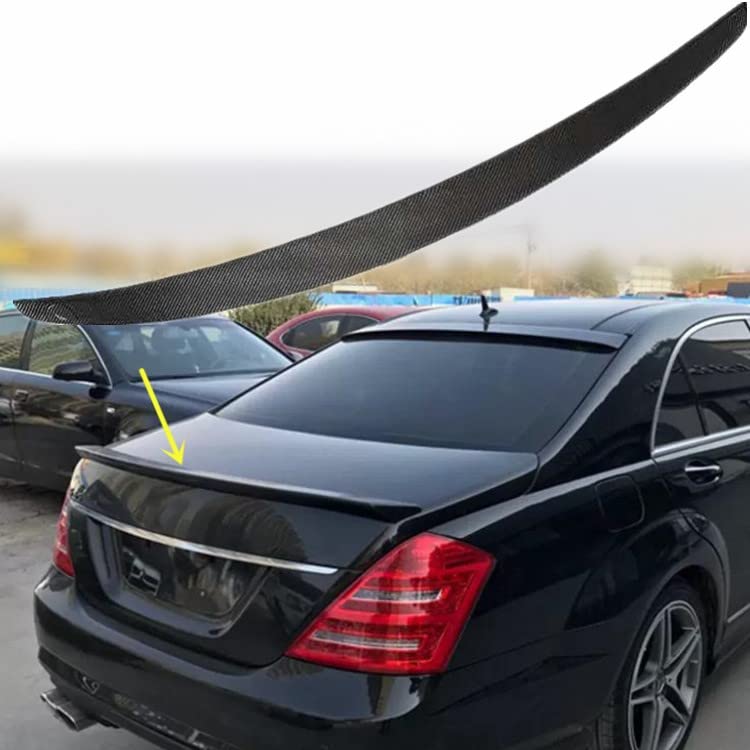 Car Craft S Class Spoiler Trunk Spoiler Compatible with Mercedes S Class Spoiler Trunk Spoiler S Class W221 2005-2014 Glossy Black