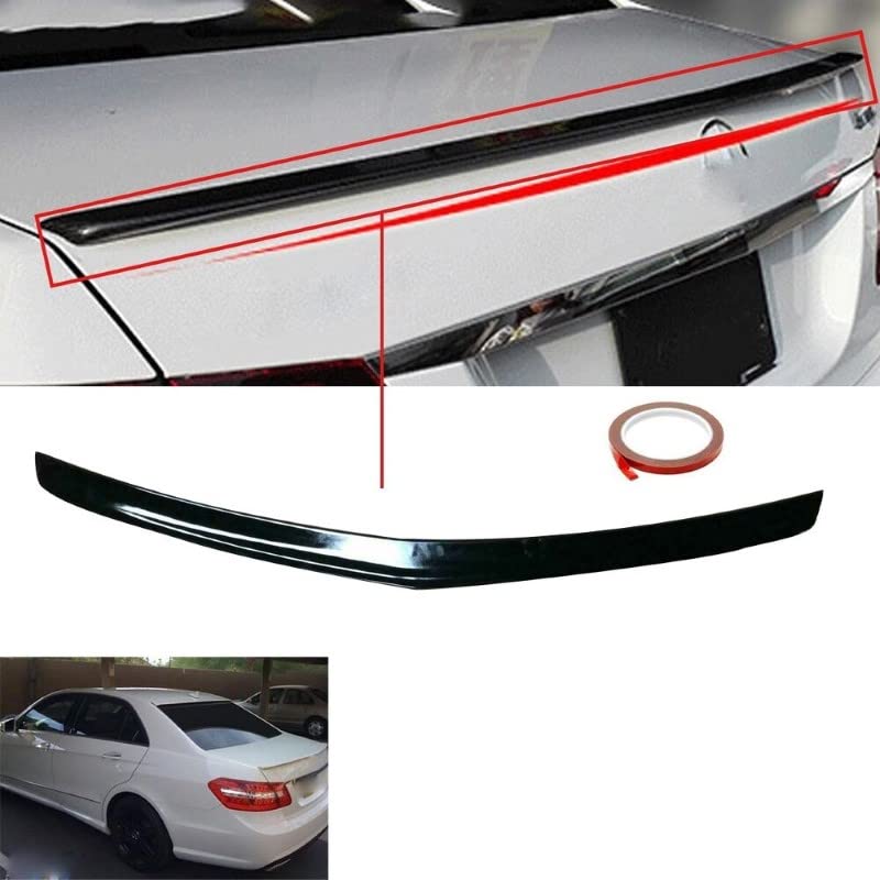 Car Craft E Class Spoiler Trunk Spoiler Compatible with Mercedes E Class Spoiler Trunk Spoiler E Class W212 2009-2016 Glossy Black