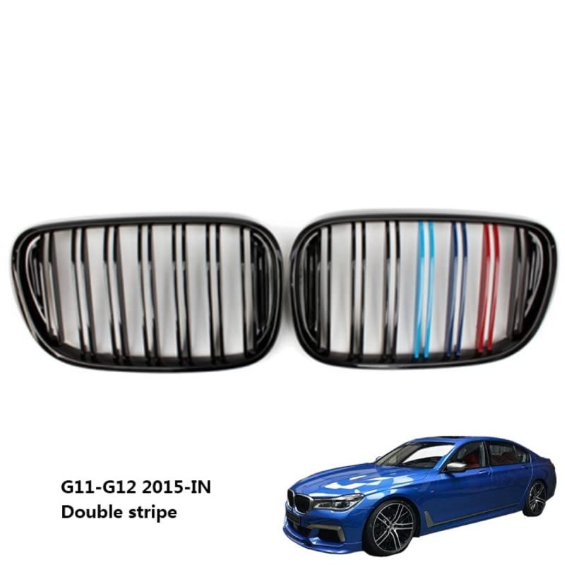 Car Craft Front Bumper Grill Compatible With Bmw 7 Series G12 2016-2021 Front Bumper Grill M Colour