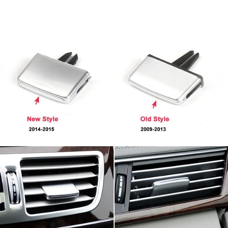 Car Craft E Class Ac Vent Slider Clip Compatible With Mercedes E Class Ac Vent Sldier Clip E Class W212 2009-2012 Silver