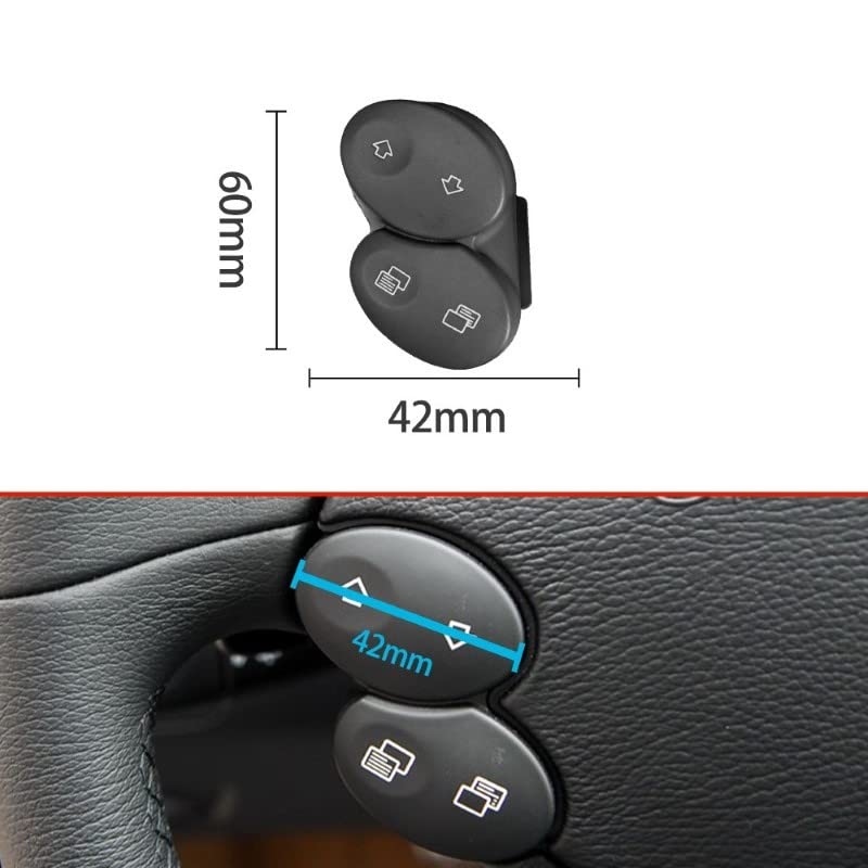 Car Craft E Class Steering Button Compatible With Mercedes E Class Steering Button E Class W211 2006-2009 Cls W218 Black