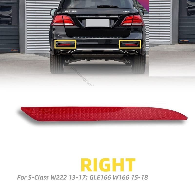 Car Craft Rear Bumper Reflector Compatible With Mercedes S Class W222 2014-2020,gle W166 2016-2020 Rear Bumper Reflector Right 2228200874