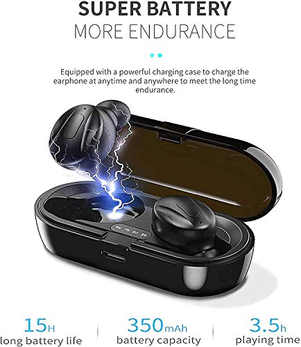 Xawy【2022new editionBluetooth Headphones.Bluetooth 5.0 Wireless Earphones in-Ear Stereo Sound Microphone Mini Wireless Earbuds with Headphones and Portable Charging Case for iOS Android PC.XGB8