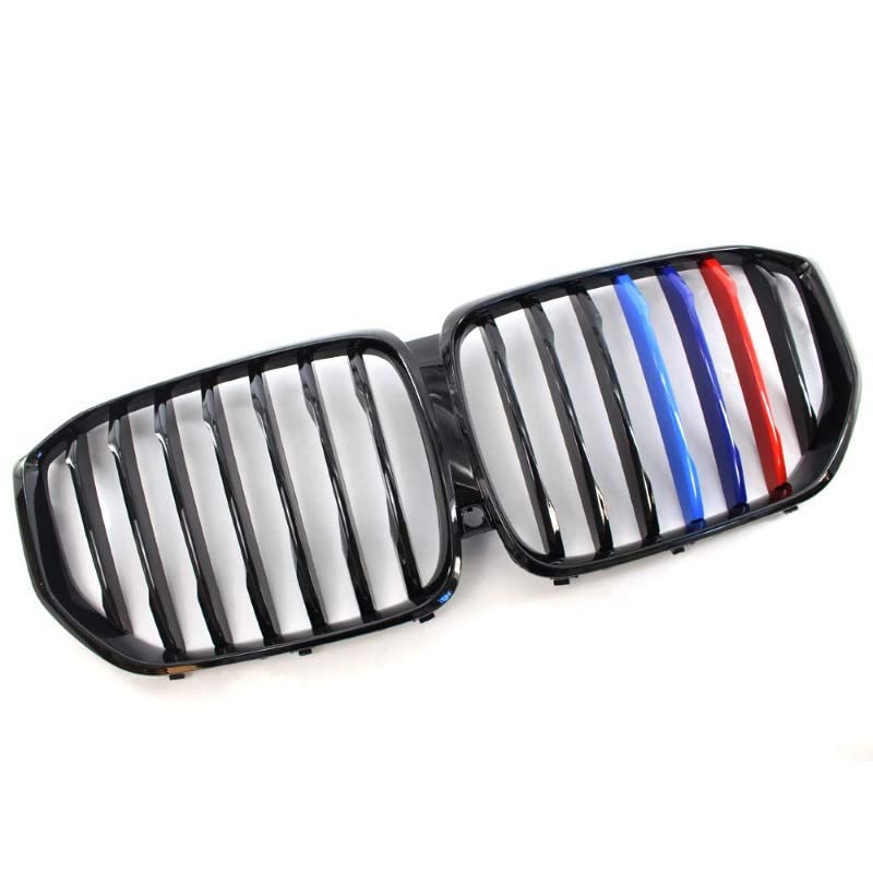 Car Craft Front Bumper Grill Compatible With Bmw X5 G05 2019-2022 Front Bumper Grill Carbon Fiber Look M Colour