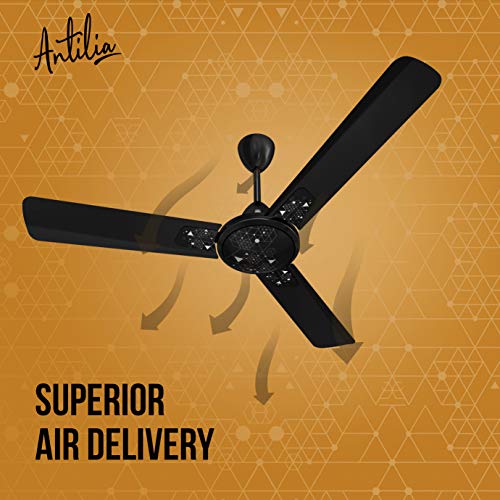 Havells Antilia 1200mm Ceiling Fan (Metallic Black Chrome)