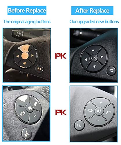 Car Craft S Class Steering Wheel Button Compatible With Mercedes S Class Steering Wheel Button S Class W221 2010-2013 Beige Lci