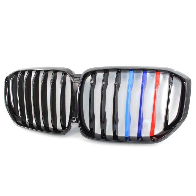 Car Craft Front Bumper Grill Compatible With Bmw X5 G05 2019-2022 Front Bumper Grill Carbon Fiber Look M Colour