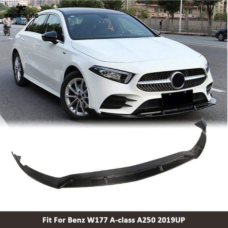 Car Craft A Class Front Lip Bumper Lip Compatible with Mercedes A Class Front Lip Bumper Lip A Class W177 2020 Glossy Black