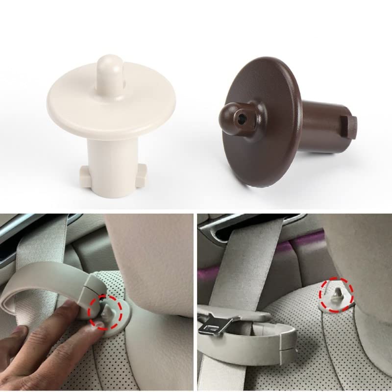 Car Craft S Class Seat Belt Guide Seat Belt Lock Seat Belt Button Compatible With Mercedes S Class Seat Belt Guide Seat Belt Lock Seat Belt Button S Class W222 2014-2021 Brown