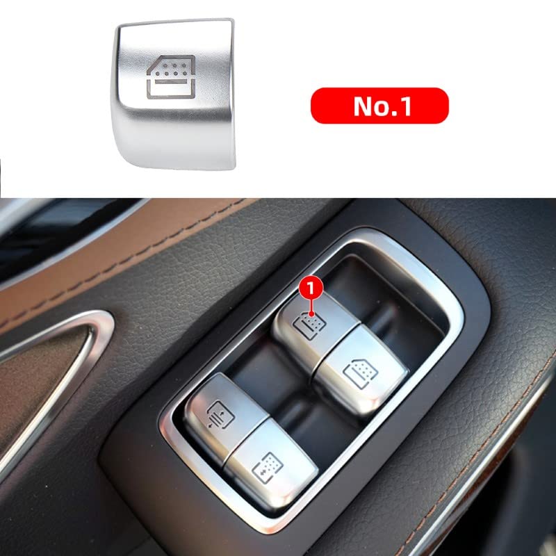 Car Craft S Class Window Switch Button Cover Curtain Button Cover Compatible With Mercededs S Class Window Switch Button Cover Curtain Button Cover S Class W222 2014-2021 - 5