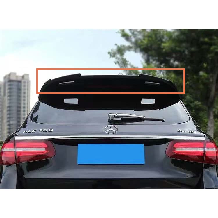 Car Craft Glc Spoiler Roof Spoiler Roof Wings Compatible with Mercedes Glc Spoiler Roof Spoiler Roof Wings Glc W253 2015-2020 Glossy Black