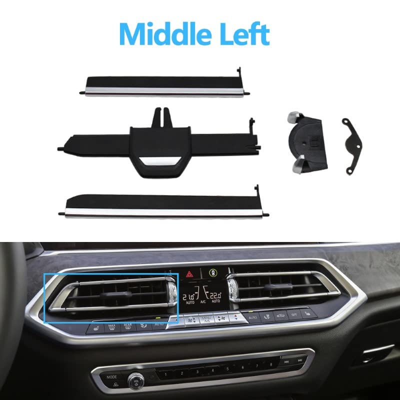 Car Craft X5 Ac Vent Slider Kit Compatible With Bmw X5 Ac Vent Slider Kit X5 G05 2019 2021 X6 G06 2020-2021 X7 G07 2019 2011