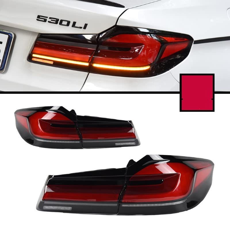 Car Craft 5 Series Taillight Taillamp Compatible With Bmw 5 Series Taillight Taillamp 5 Series G30 2017-2022 Upgraded To G30 Lci Style Sy-g30-t