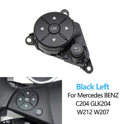 Car Craft C Class Steeering Wheel Button Compatible With Mercedes C Class Steering Wheel Button C Class W204 2007-2011 E Class W212 2009-2013 Assembley Left Black -graphql