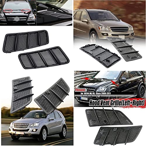 Car Craft Bonnet Hood Grill Vent Compatible With Mercedes Ml W164 2008-2012 Gl W164 2008-2012 Bonnet Hood Grill Vent Left