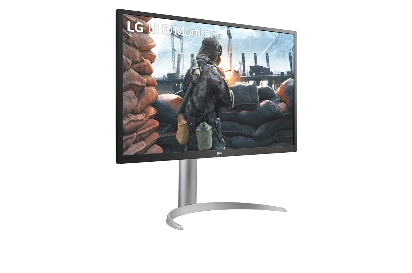 LG 27UP550N-27 Inch Monitor with 4K UHD sRGB 98% IPS Display sRGB 98%, HDR 10, USB Type-C (Up to 90W Power Delivery), HDMI, AMD Freesync, White