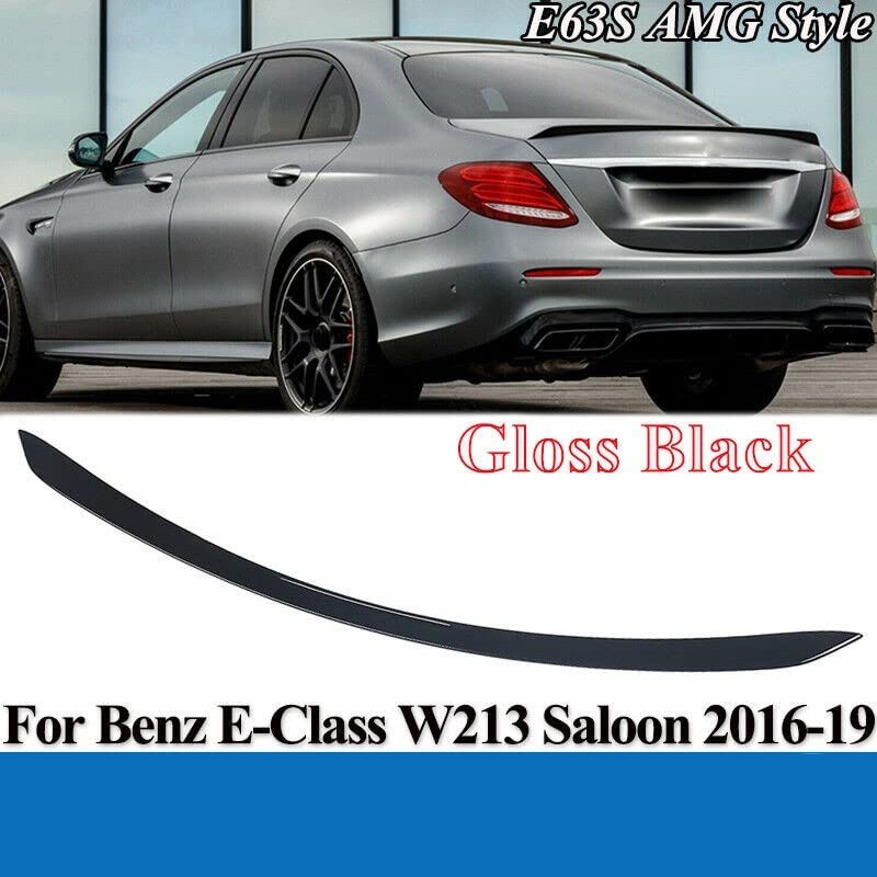 Car Craft E Class Spoiler Trunk Spoiler Compatible with Mercedes E Class Spoiler Trunk Spoiler E Class W213 2016 E63 Glossy Black