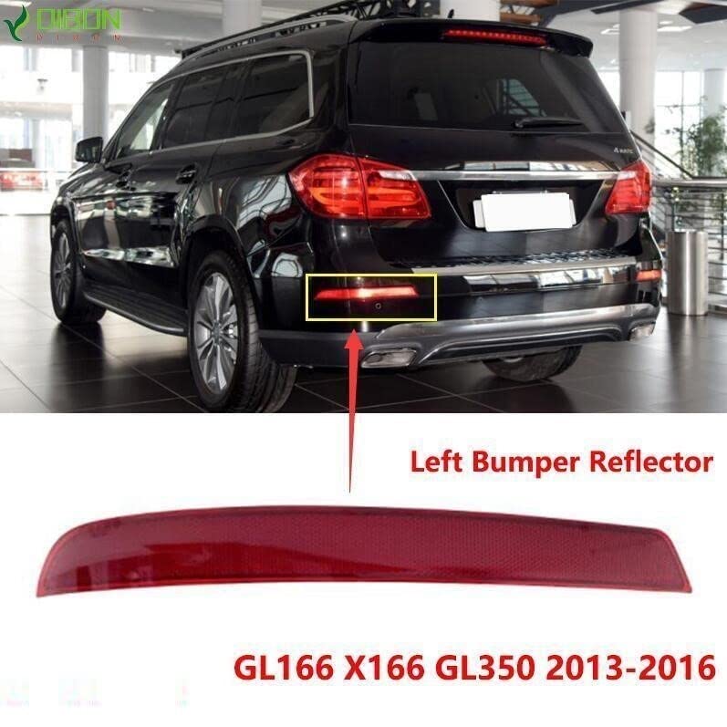 Car Craft Rear Bumper Reflector Compatible With Mercedes Gl W166 2012-2016 Rear Bumper Reflector Left 1668200374