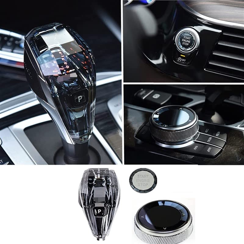 CAR CRAFT 7 Series Crystal Gear Knob Compatible with BMW 7 Series Crystal Gear Knob 5 Series G30 2018 6 Series G32 2018 X3 G01 2018 X4 G02 2018 7 Series G12 2016