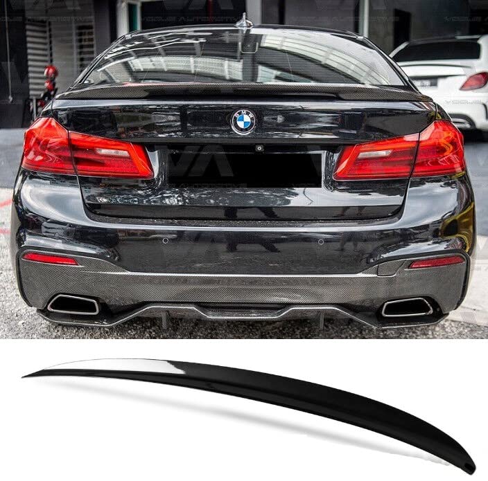 Car Craft 5 Series Spoiler Trunk Spoiler Compatible with BMW 5 Series Spoiler Trunk Spoiler 5 Series G30 2017-2022 M5 Glossy Black